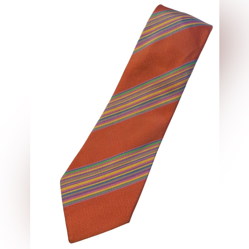 Gant Mens Made In Italy 100% Silk Orange Tie